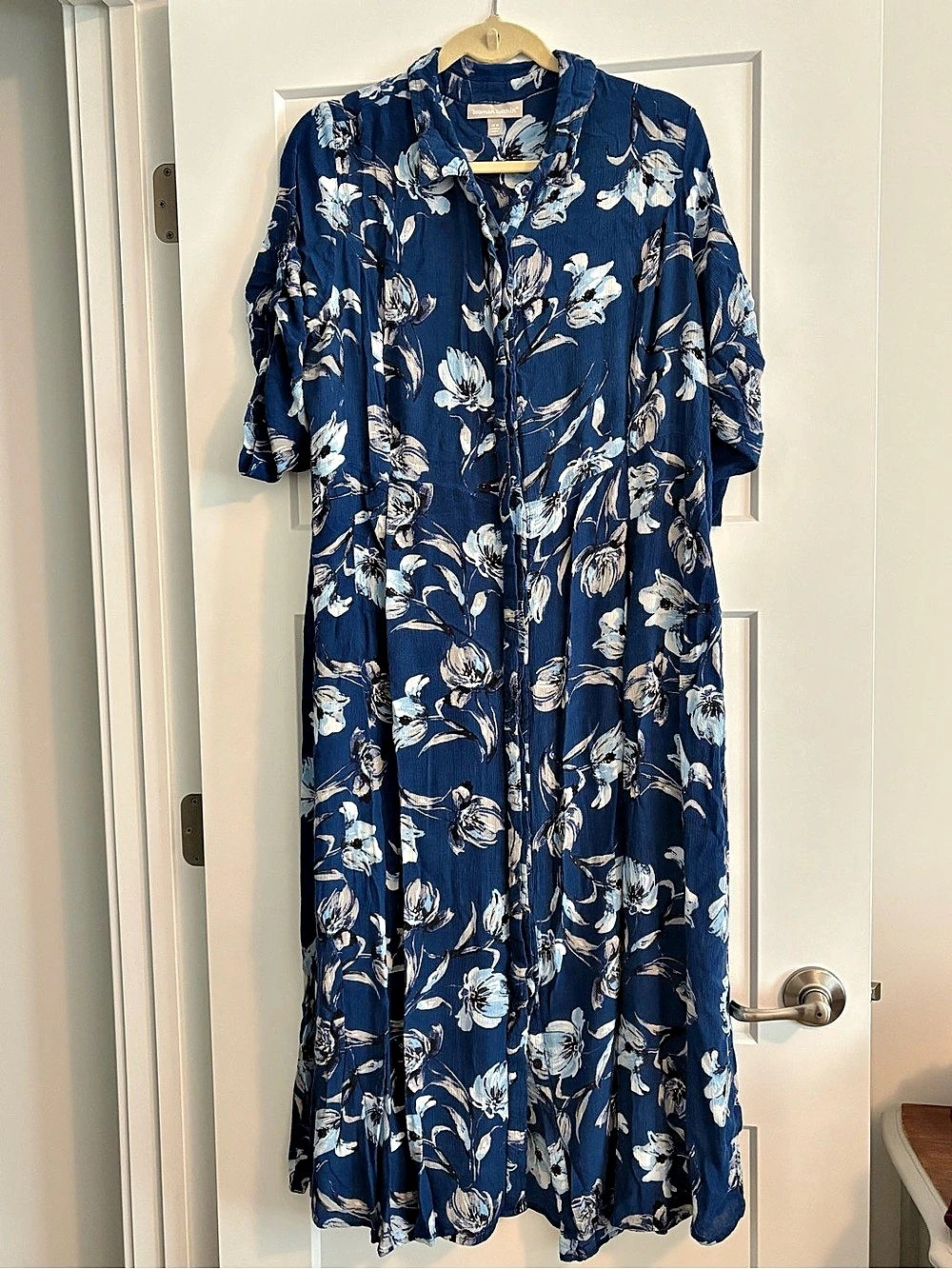 Woman Within Floral Maxi Coastal Feminine